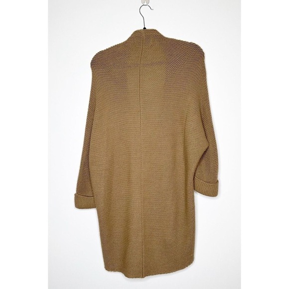 Brochu Walker City Cardigan Chunky Sweater Alpaca Wool Women's Camel Size OS - Picture 3 of 5